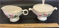 CREAMER & SUGAR BOWL W/LID SET