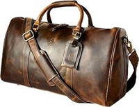 Handmade Leather Duffle Bag | Full Grain Leather