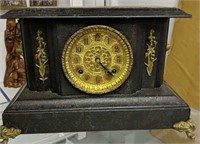 Mantle Clock With Key And Pendulum
