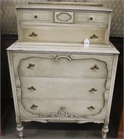 Vintage Two Tiered Wooden Dresser