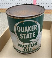 One full Quaker State oil 1 gal
