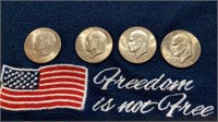 4 - 1776-1976 Eisenhower Bicentennial Dollar Coin