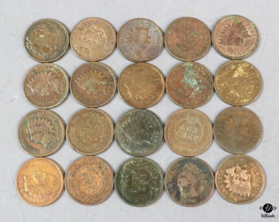 20 Indian Pennies