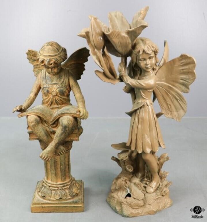 Resin Fairy Figurines 2 Pc