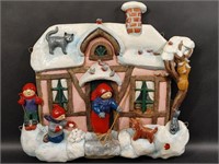 Norway Pottery Christmas House Scene Decor