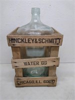 Hinckley and Schmitt 5 Gallon Glass Water jug and