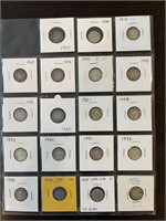 Set of 19 Canadian dimes