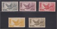 Japan Stamps #C9-C13 Mint OG, CV $125