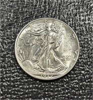 1937 US Walking Liberty Half Dollar BU