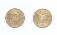 1967 & 1968 Macau 10 Avos Coins 2pc