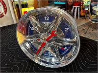 11” Round Hot Rod Wheel Clock