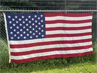 Large American flag 100% cotton approx. 112x 58