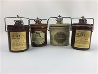 Vtg Cheese Crock Stoneware Canisters