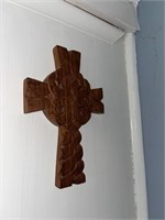 Aran Island Ireland Carved Wooden Crucifix