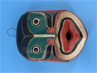 Tlingit style mask, hand carved, wood, imported, 4