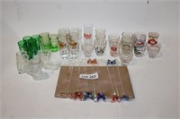 Assorted Shot Glasses With Stirrer Set