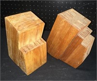 2 Wooden Knife Blocks