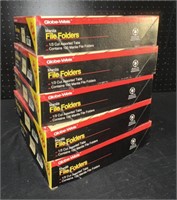 5 Boxes of Manila File Folders