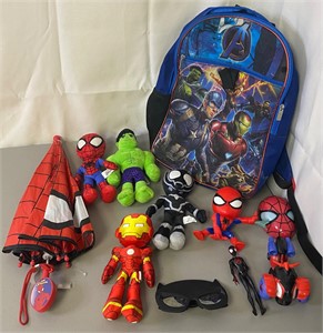 Avengers/Spiderman Toys & Backpack