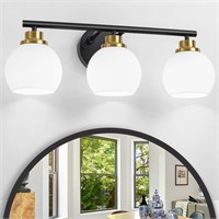 Black Gold Bathroom Light Fixtures Over Mirror,