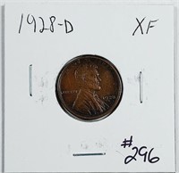 1928-D  Lincoln Cent   XF