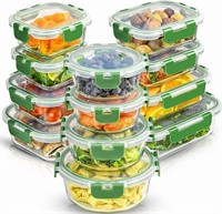 JOYFUL 12 Glass Containers with Lids