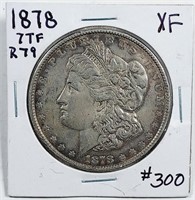 1878 7-TF Rev 79  Morgan Dollar   XF