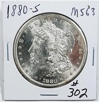 1880-S  Morgan Dollar   MS-63