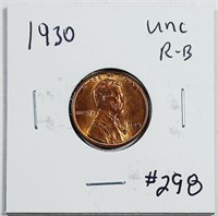 1930  Lincoln Cent   Unc  R-B