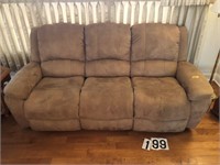 Brown Double Recliner Couch