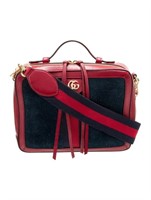 Gucci Ophidia Gg Logo Suede Shoulder Bag