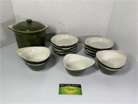 Green Hall Stoneware Dishes