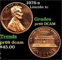 Proof 1976-s Lincoln Cent 1c Grades GEM++ Proof De