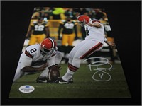 BROWNS PHIL DAWSON SIGNED 8X10 PHOTO COA