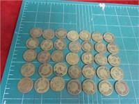 (35)Vintage Ryan's confection tokens.