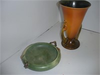 2 Pcs. Roseville Vase (damaged see Photo) Vase 10