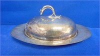 Silver Plated Covered Butter Dish