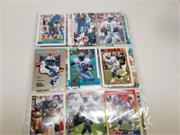 Assorted Lions 90 Football Cards, 2 Binder Sheets