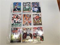 Assorted Broncos 97 Football Cards, 2 Sheets