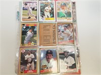 Assorted Red Sox Baseball Cards, 1 Binder Sheet
