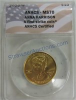 2009W $10 First Spouse Anna Harrison,