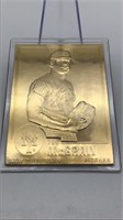 Tug McGraw 22kt Gold Baseball Card Danbury Mint
