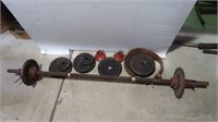 Vintage Barbell w/Various Wieder Weights, Pro