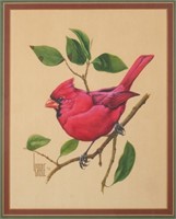 LEE CABLE AMERICAN WILDLIFE ART CARDINAL