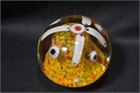 An Abstract Artglass Paperweight