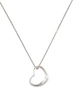 Tiffany & Co. Elegant Open Heart Necklace