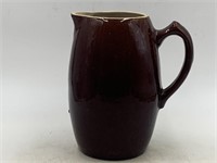 Vintage brown, stoneware pitcher unmarked