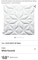 12pcs* Art3d 3D Leather Tiles Decoartive 3D Wall