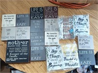 Large Lot of New Table Sitter Block Signs