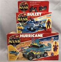 1986 MISB MASK Bullet & Hurricane Vehicles, Kenner